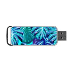 Leaves Tropical Palma Jungle Portable Usb Flash (one Side) by Alisyart