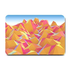 Background Mountains Low Poly Small Doormat 