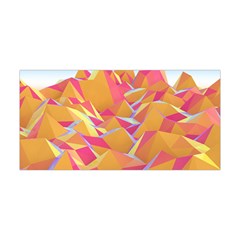 Background Mountains Low Poly Yoga Headband