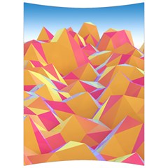 Background Mountains Low Poly Back Support Cushion