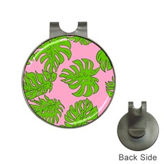 Leaves Tropical Plant Green Garden Hat Clips With Golf Markers