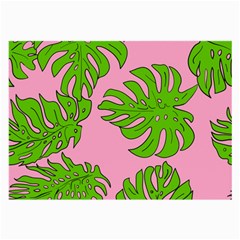 Leaves Tropical Plant Green Garden Large Glasses Cloth (2-side) by Alisyart