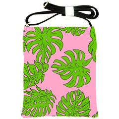 Leaves Tropical Plant Green Garden Shoulder Sling Bag