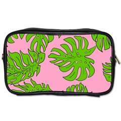 Leaves Tropical Plant Green Garden Toiletries Bag (two Sides)