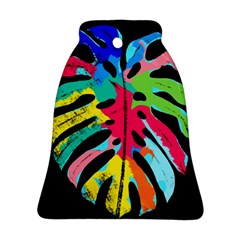 Leaf Tropical Colors Nature Leaves Ornament (bell) by Alisyart