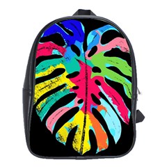 Leaf Tropical Colors Nature Leaves School Bag (xl)