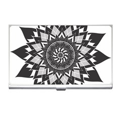 Mandala Flower Lotus Business Card Holder by Alisyart