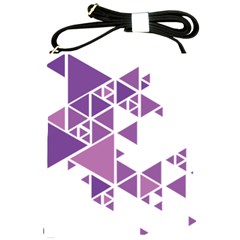 Art Purple Triangle Shoulder Sling Bag by Mariart