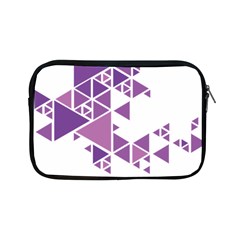 Art Purple Triangle Apple Ipad Mini Zipper Cases