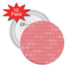 Background Polka Dots Pink 2 25  Buttons (10 Pack) 