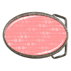 Background Polka Dots Pink Belt Buckles