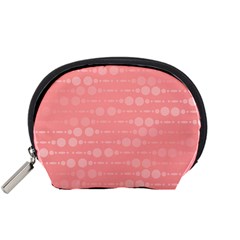 Background Polka Dots Pink Accessory Pouch (small)