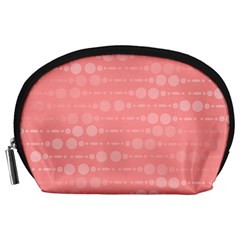 Background Polka Dots Pink Accessory Pouch (large)