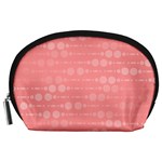 Background Polka Dots Pink Accessory Pouch (Large) Front