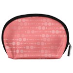 Background Polka Dots Pink Accessory Pouch (Large) Back