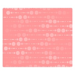 Background Polka Dots Pink Double Sided Flano Blanket (small) 