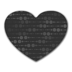 Background Polka Dots Heart Mousepads