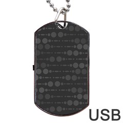 Background Polka Dots Dog Tag Usb Flash (two Sides) by Mariart