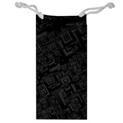 Black Rectangle Wallpaper Grey Jewelry Bag