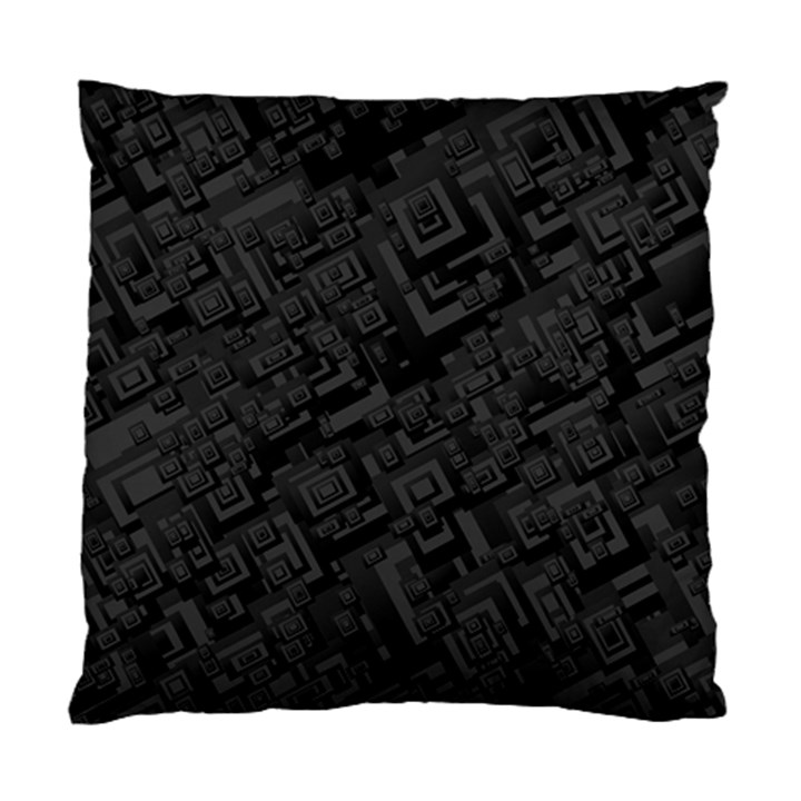 Black Rectangle Wallpaper Grey Standard Cushion Case (Two Sides)