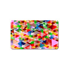 Background Triangle Rainbow Magnet (name Card)