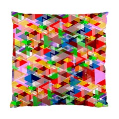 Background Triangle Rainbow Standard Cushion Case (two Sides)