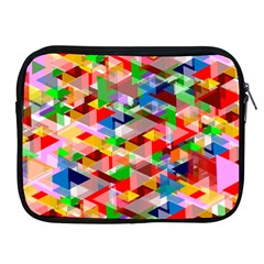 Background Triangle Rainbow Apple Ipad 2/3/4 Zipper Cases by Mariart