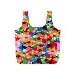 Background Triangle Rainbow Full Print Recycle Bag (s)