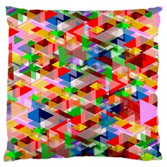 Background Triangle Rainbow Standard Flano Cushion Case (one Side) by Mariart