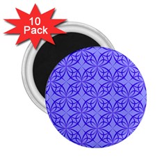 Blue Curved Line 2 25  Magnets (10 Pack)  by Mariart