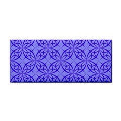Blue Curved Line Hand Towel by Mariart
