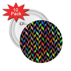 Abstract Geometric 2 25  Buttons (10 Pack) 