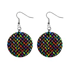 Abstract Geometric Mini Button Earrings by Mariart