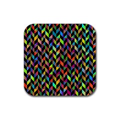 Abstract Geometric Rubber Coaster (square) 