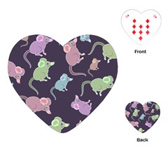 Animals Mouse Playing Cards (heart)