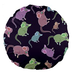 Animals Mouse Large 18  Premium Round Cushions