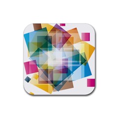 Abstract Background Rubber Coaster (square) 