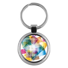 Abstract Background Key Chains (round) 
