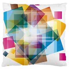 Abstract Background Standard Flano Cushion Case (one Side)