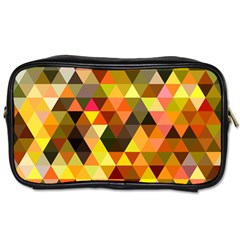 Abstract Geometric Triangles Shapes Toiletries Bag (one Side)