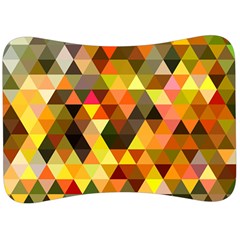 Abstract Geometric Triangles Shapes Velour Seat Head Rest Cushion