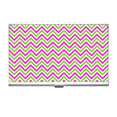 Abstract Chevron Business Card Holder