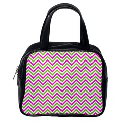 Abstract Chevron Classic Handbag (one Side) by Mariart