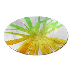 Abstract Background Tremble Render Oval Magnet