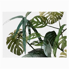 Botanical Illustration Palm Leaf Large Glasses Cloth (2-side)