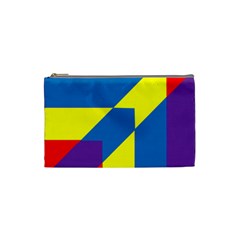 Colorful Red Yellow Blue Purple Cosmetic Bag (small)