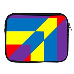Colorful Red Yellow Blue Purple Apple Ipad 2/3/4 Zipper Cases