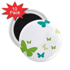 Butterfly 2 25  Magnets (10 Pack) 