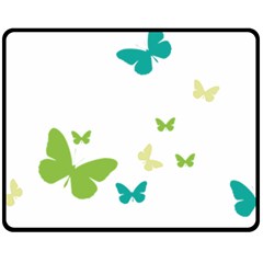 Butterfly Fleece Blanket (medium)  by Mariart