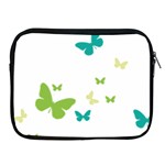 Butterfly Apple iPad 2/3/4 Zipper Cases Front